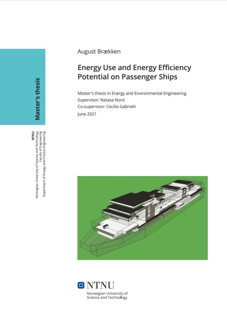 Energy Use and Energy Efficiency Potential on Passenger Ships